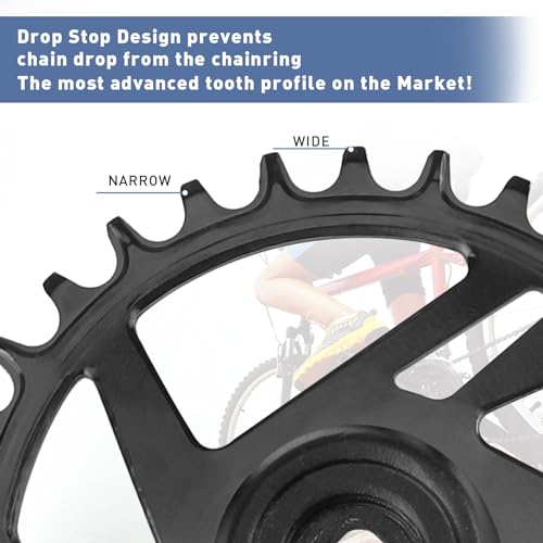 WEEROCK 32T Mountain Bike Crankset with 170mm Alloy Arm for Single & Multi-Speed Bikes