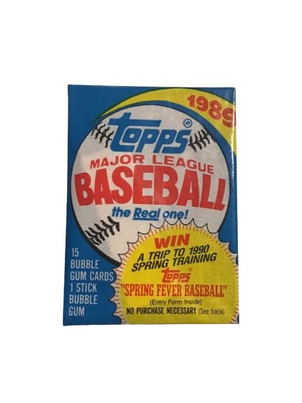 1989 Topps Baseball Wax Pack - 15 Cards with Hall of Famers