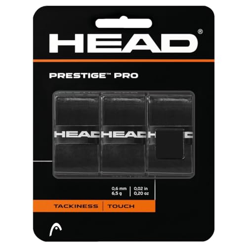 Tennis Racquet Overgrip Tape - 3-Pack Black