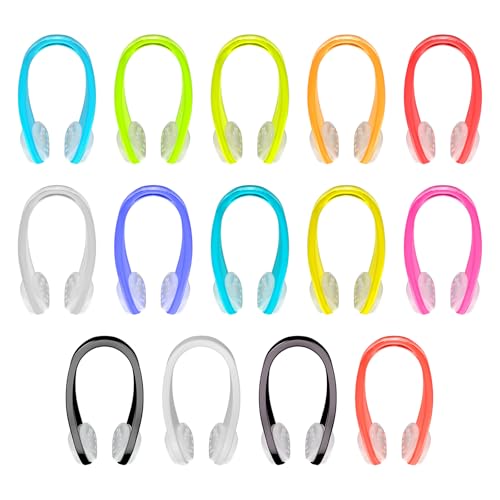 Colored Swimming Nose Clip - 14 Packs Soft Silicone Nose Plugs