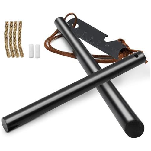 Ferro Rod Fire Starter Survival Tool Kit - 4" x 3/8" 2 Pack