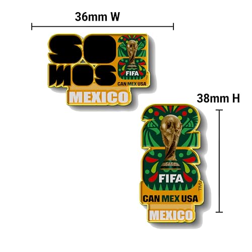 FIFA World Cup 2026 Lapel Pin - Team Mexico Collectible (2-Pack)