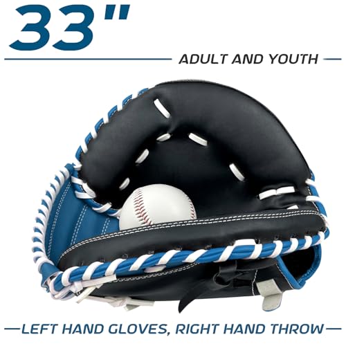33 Inch Cobalt Force Catcher’s Mitt for Kid Youth Adult - Right Hand Throw