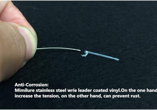 30LB Fishing Wire Leader - 10 Meter Stainless Steel with Crimps