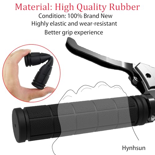 Non-Slip Rubber Bike Handlebar Grips - 2 Pairs for Kids