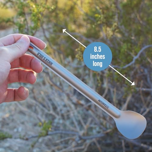 Ultralight Titanium Spoon for Hiking & Camping - 8.5 Inch
