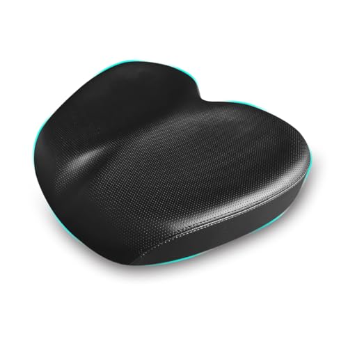 Oversized Padded Bicycle Saddle - Comfortable Bike Seat for Road & Mountain Bikes