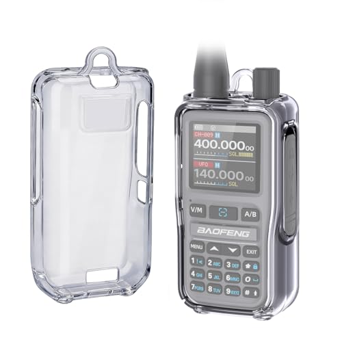 Clear Silicone Protective Case for UV-5R MINI & UV-5G MINI Walkie Talkies - Black