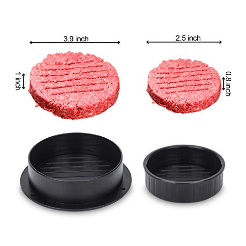 3-in-1 Hamburger Patty Maker with 100 Nonstick Patty Papers