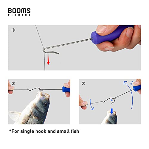 Fish Hook Remover Tool - 7 Inch Dehooker for Saltwater & Freshwater - Blue, 2pcs