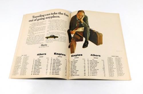 1967 San Francisco 49ers vs. Philadelphia Eagles NFL Football Program