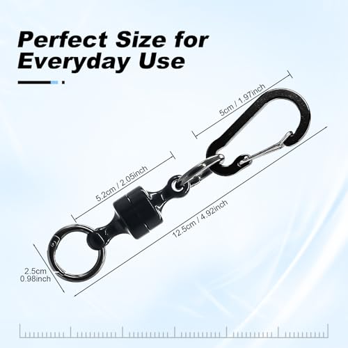Magnetic Keychain - 2 Pack Quick Release Detachable Key Ring