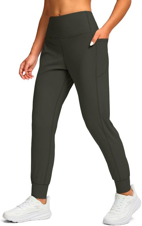 Viodia Women's High-Waisted Joggers - Athletic Workout Pants with Pockets | Tapered Sweatpants