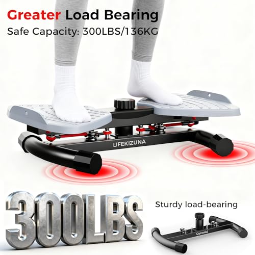Ab Twister Board - 350 lbs Capacity, Ultra-Quiet Home Gym - Black