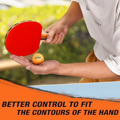 4 Player Ping Pong Paddle Set with Retractable Net & 12 Balls for Indoor Outdoor Play