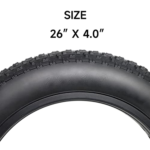 Hycline 26x4.0 Fat Bike Tire - 1x26x4 All-Terrain High-Density Folding MTB