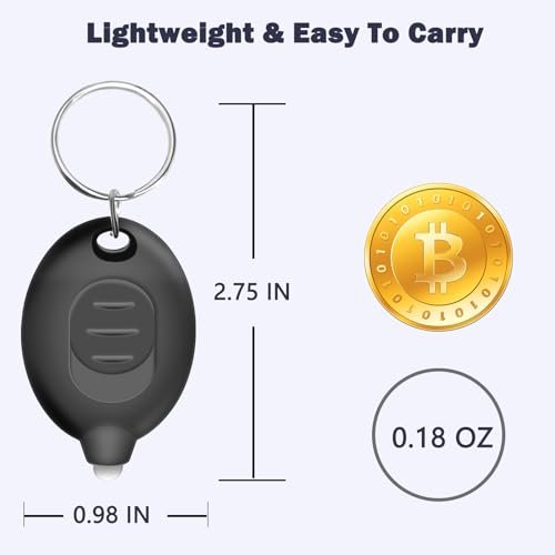 Mini LED Keychain Flashlight - Ultra Bright Portable Light - 8 Pack Multicolor