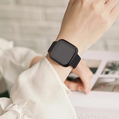 Silicone Sport Watch Band for Versa 2, Versa Lite & SE - Black