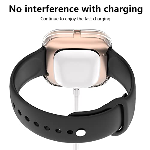 Fitbit Versa 2 Screen Protector - HD Tempered Glass Case - Transparent