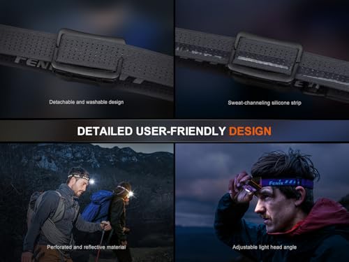 Fenix HL12R V2 USB Rechargeable 500 Lumen Headlamp with EdisonBright Cable