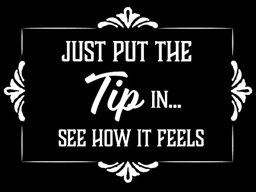 Tip Jar Vinyl Decal Sticker - 3x4 Inch All Weather Design