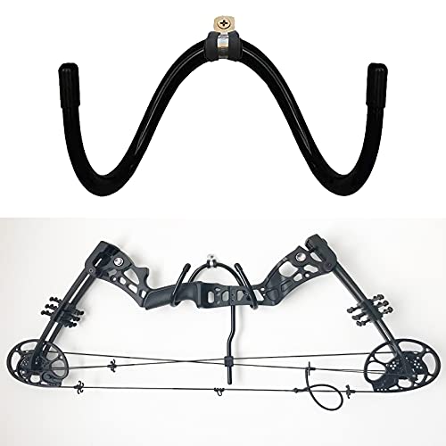 Bow Wall Storage Rack - Adjustable Metal Hanger Hooks, 20 Lbs Capacity