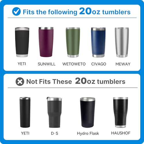 Tumbler Handle for 20 oz Yeti Rambler Tumbler - Black