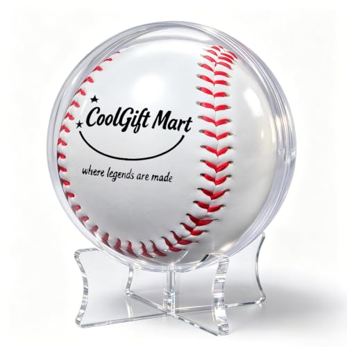 Baseball Display Case with Transparent Base - Color D