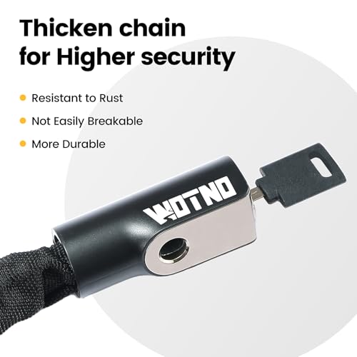 GaleRun Bike Chain Lock 3ft Heavy-Duty Anti-Theft Steel Security Chain with 2 Keys