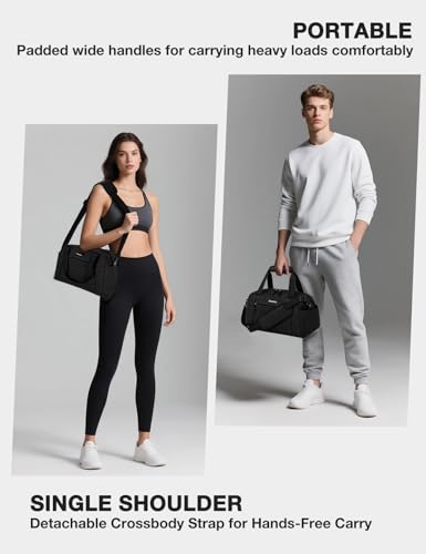Lightweight 14-Inch Gym Bag for Men & Women - Mini Duffle with Pockets