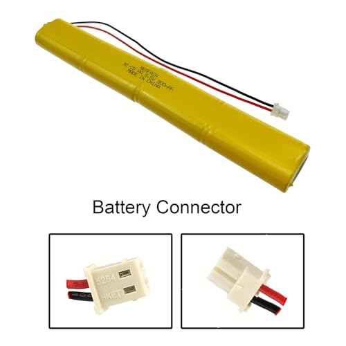 BBAT0043A Ni-Cd 9.6V 900mAh Emergency Light Lighting Fixture Battery Compatible with ELBB003 ELB-B003 ELB-B004 ELBB004 OSI OSA228 DANTONA CUSTOM-306-U BBAT0044A BAA-96 (2 Pack)