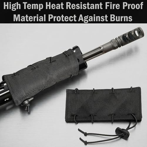 Gotical Fiber Rail Heat Shield Wrap for Rifle Rails—Free Float & Drop-In, 1800°F
