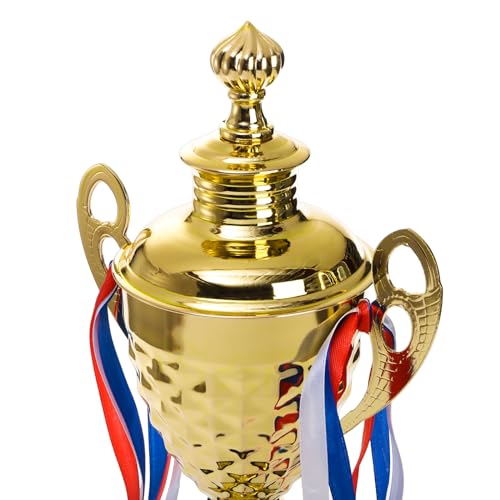 Large Gold Trophy Cup - 14.5" Award for Sports & Tournaments