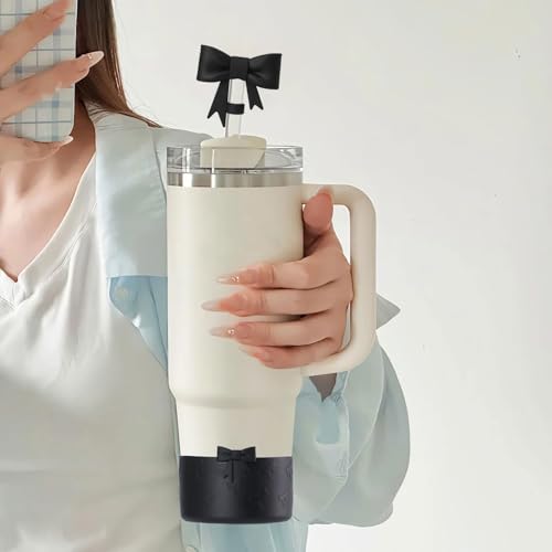 Bow Silicone Protective Boot for Stanley Cup & Hydroflask - Black
