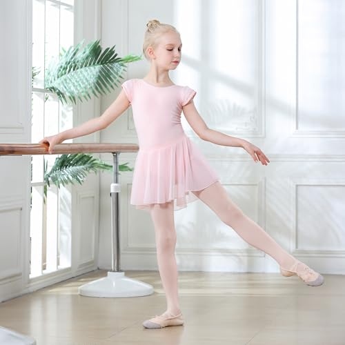 Thick Soft Ballet Tights for Girls - Footed Dance Tights for Kids