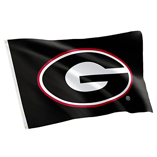 University of Georgia Flag - 3x5 Ft Outdoor Banner - Black