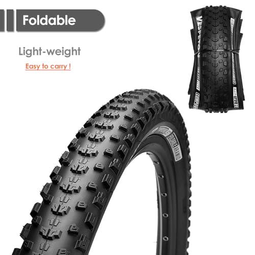 VESPETON 26x2.25 Inch Mountain Bike Tires 2 Pack - High Grip, Puncture-Resistant, Foldable, 60 TPI