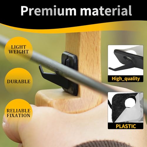 Right-Hand Arrow Rest for Recurve Bow - 20 Pack