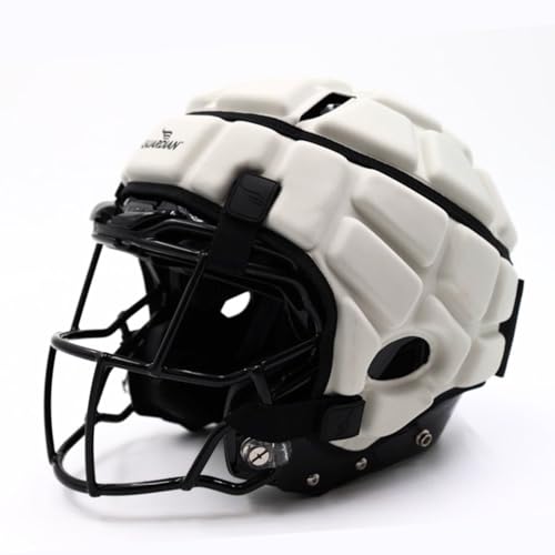Soft-Shell Football Helmet Cover - Impact Reduction - White