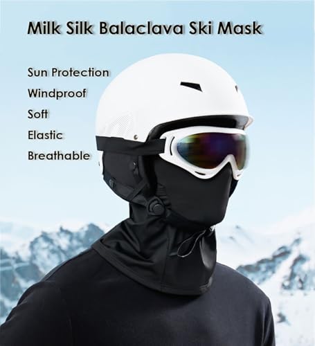 UPF 50+ Cooling Balaclava Face Mask for Motorcycle Cycling - Black