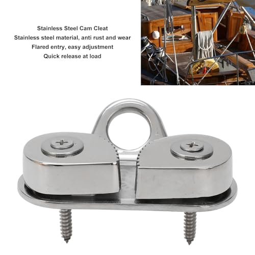 Cunyuer Marine-Grade 316 Stainless Steel Cam Cleat for 3-15mm Ropes - Variation 1