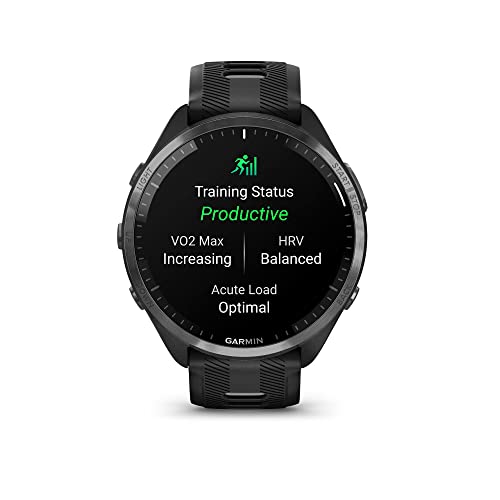Garmin Forerunner 965 Running Smartwatch - 47mm Black/Powder Gray