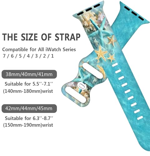 Holiday Watch Bands Compatible 38mm 40mm 41mm 42mm for Women Men,
