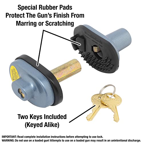 Gun Trigger Lock with Key - 3 Pack Keyed-Alike