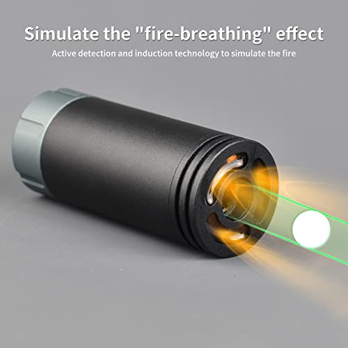 Glow in Dark Tracer Unit Lighter - Gery, 14mm CCW/10mm CW Thread