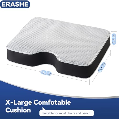Portable Stadium Seat Cushion - 2.5 Inch Memory Foam with Heat-Defying Silver Coating