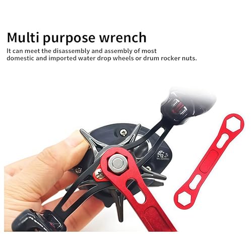 Fishing Reel Repair Kit with Disassembly Wrench and Bearing Tools - Aluminum, Blue