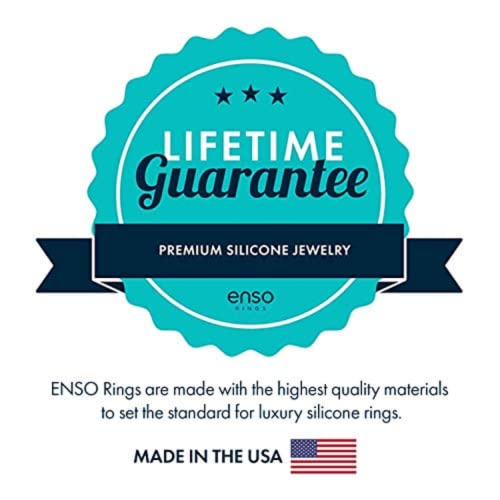 Enso Rings Signature Etched Silicone Ring - Flourish Platinum 10 - Comfortable & Flexible - Made in USA