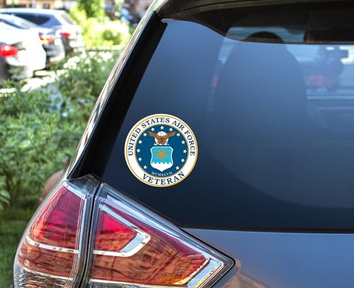 United States Air Force Veteran Vinyl Decal Sticker - 4 Inches