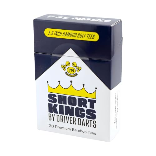 Short Kings Bamboo Golf Tees - Premium 1.5 Inch Pack